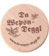 Da Wepsn-Deggl bedruckt mit „Da Wepsn-Deggl“ Logo