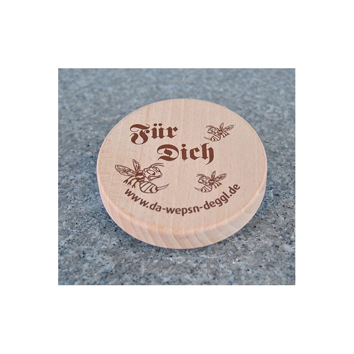 Da Wepsn-Deggl bedruckt mit “Für Dich”